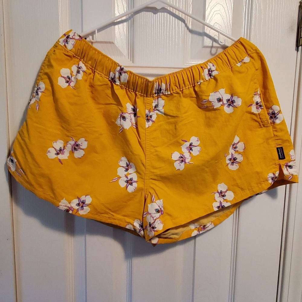 Yellow board shorts